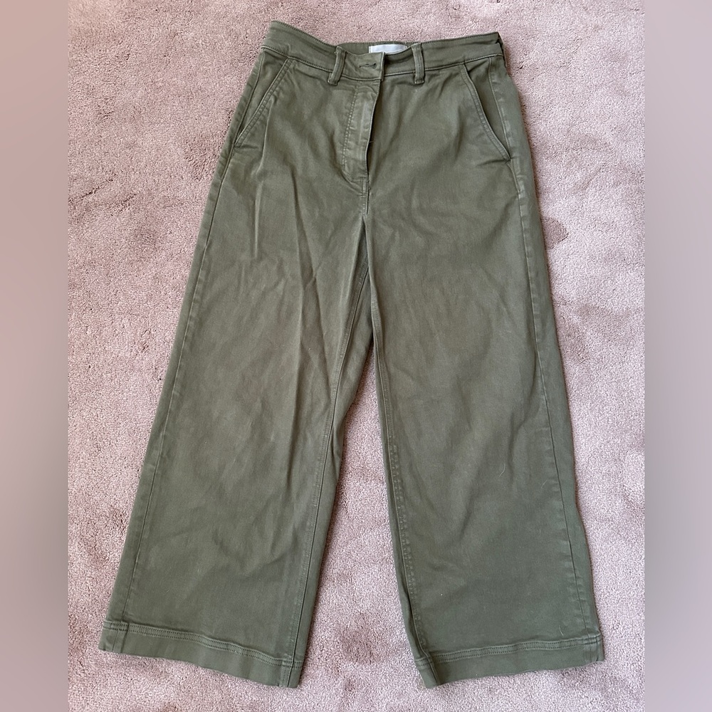 Everlane wide leg crop pants